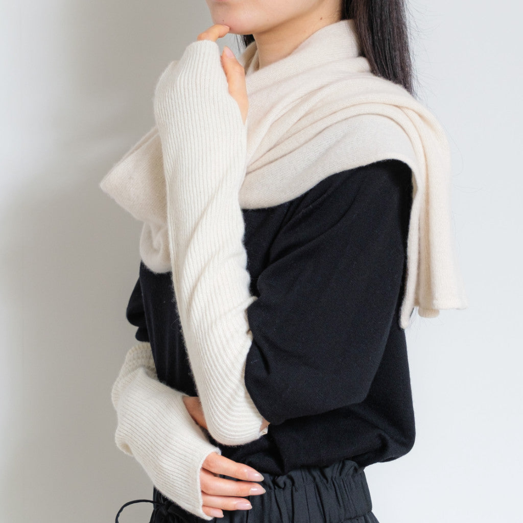 Cashmere Arm Warmer Undyed Natural Color