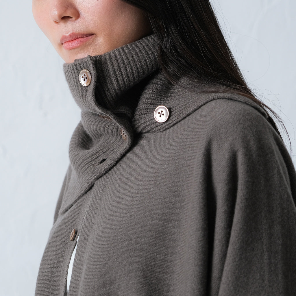 Cashmere Neck Warmer with Buttons