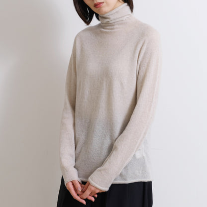 Cashmere Single Yarn Turtleneck Pullover