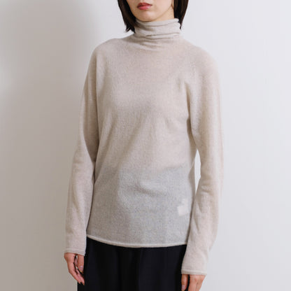 Cashmere Single Yarn Turtleneck Pullover