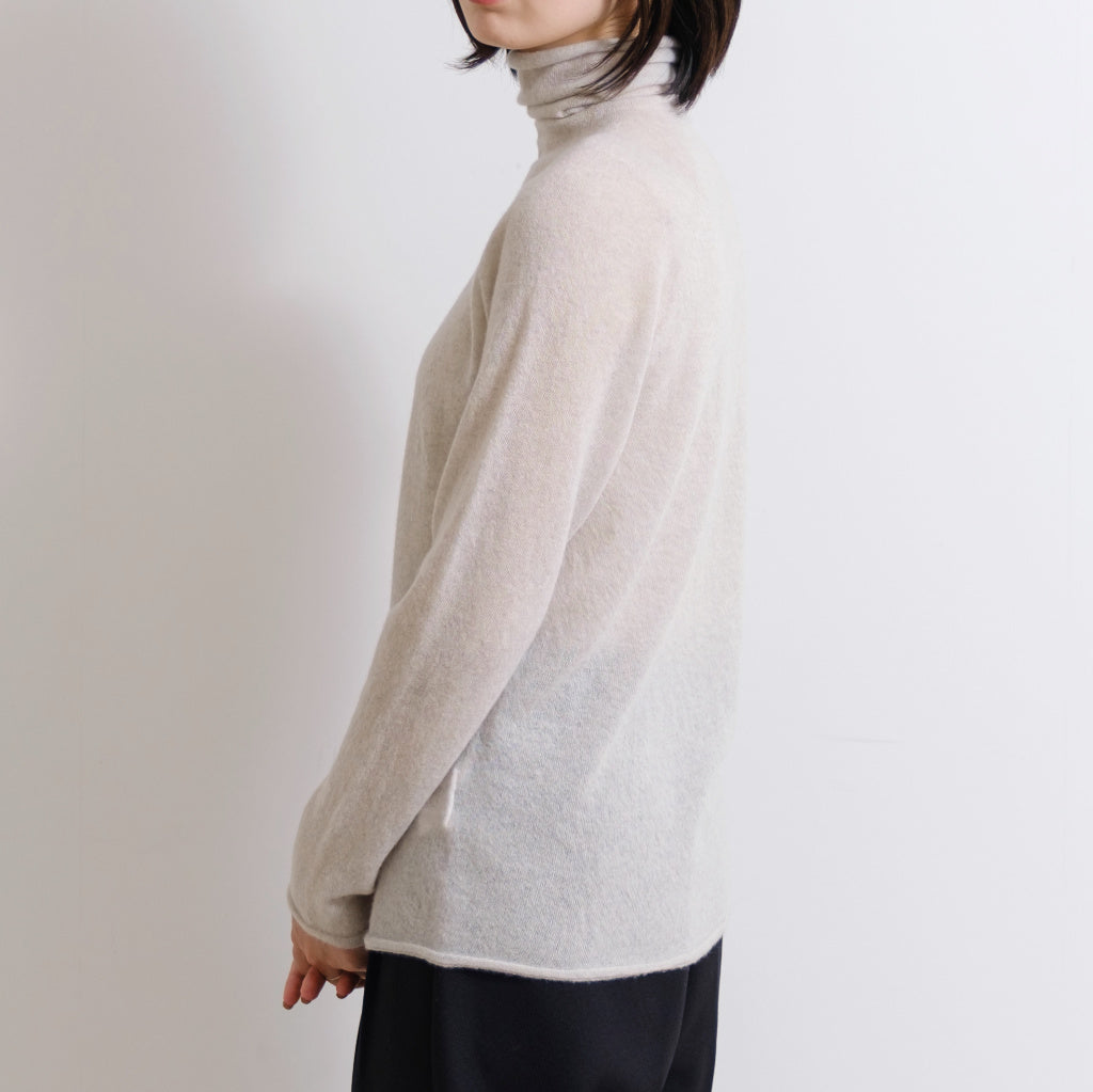 Cashmere Single Yarn Turtleneck Pullover