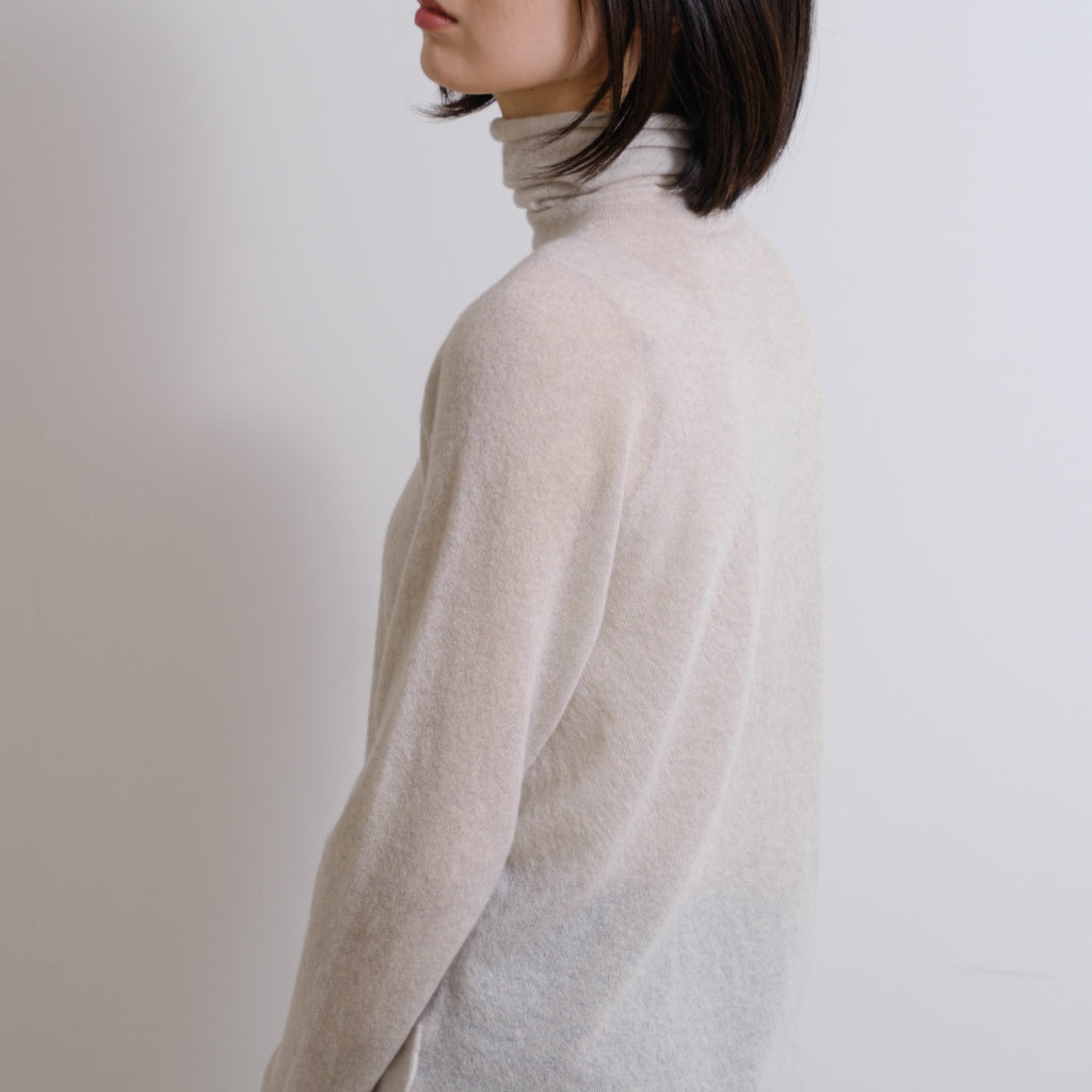 Cashmere Single Yarn Turtleneck Pullover