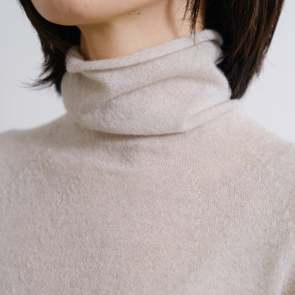 Cashmere Single Yarn Turtleneck Pullover