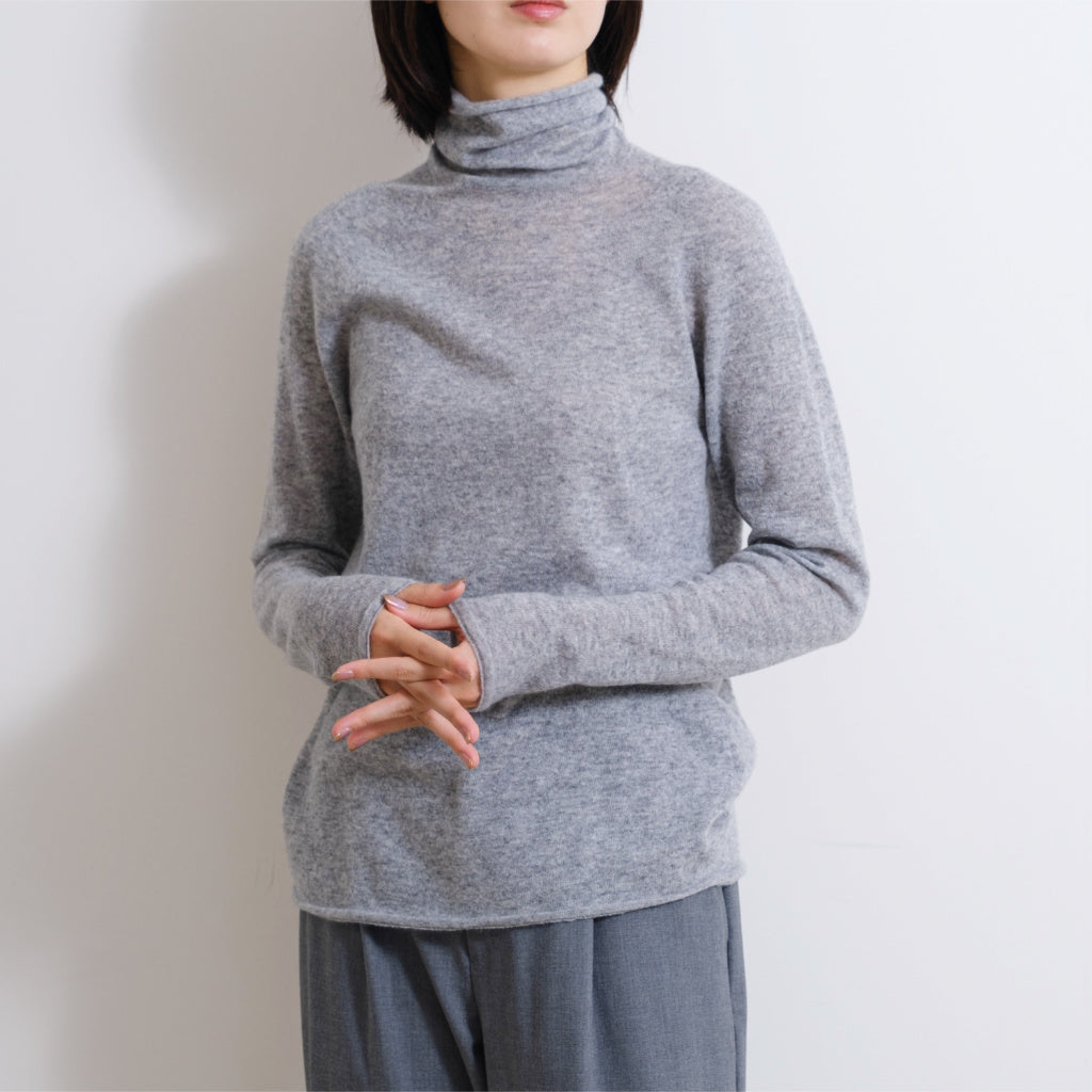 Cashmere Single Yarn Turtleneck Pullover