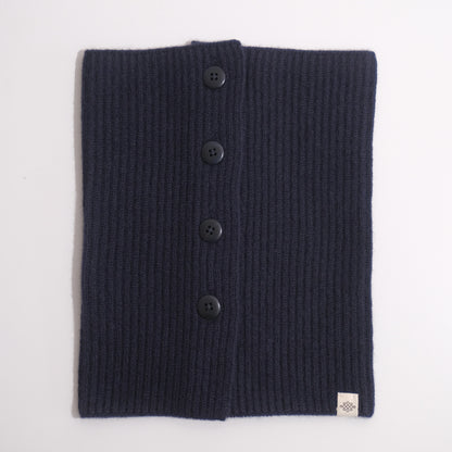 Cashmere Neck Warmer with Buttons