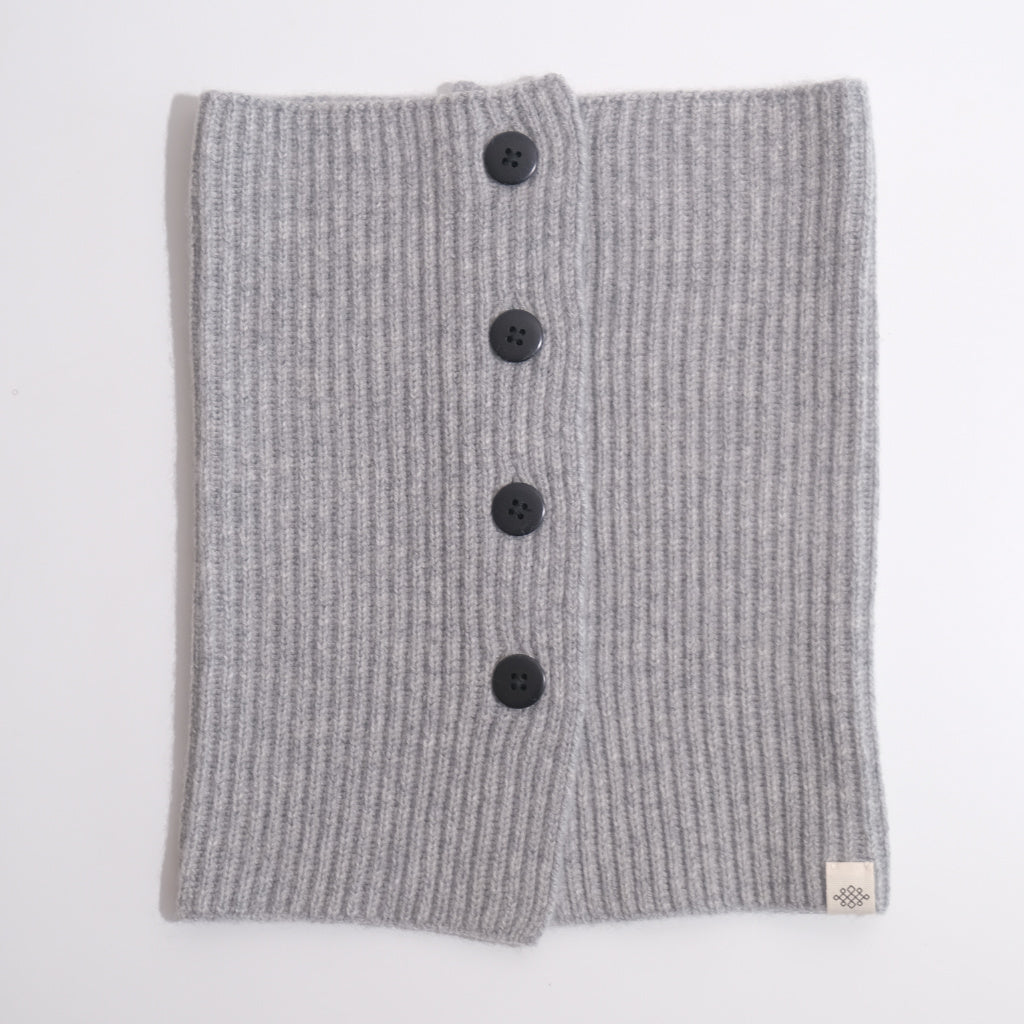 Cashmere Neck Warmer with Buttons