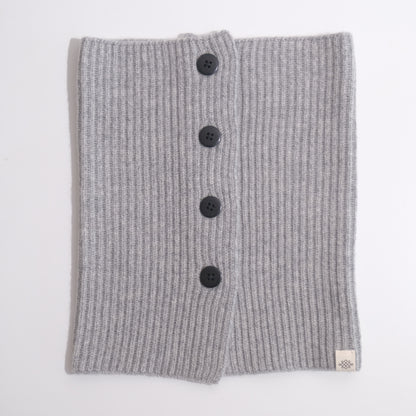 Cashmere Neck Warmer with Buttons