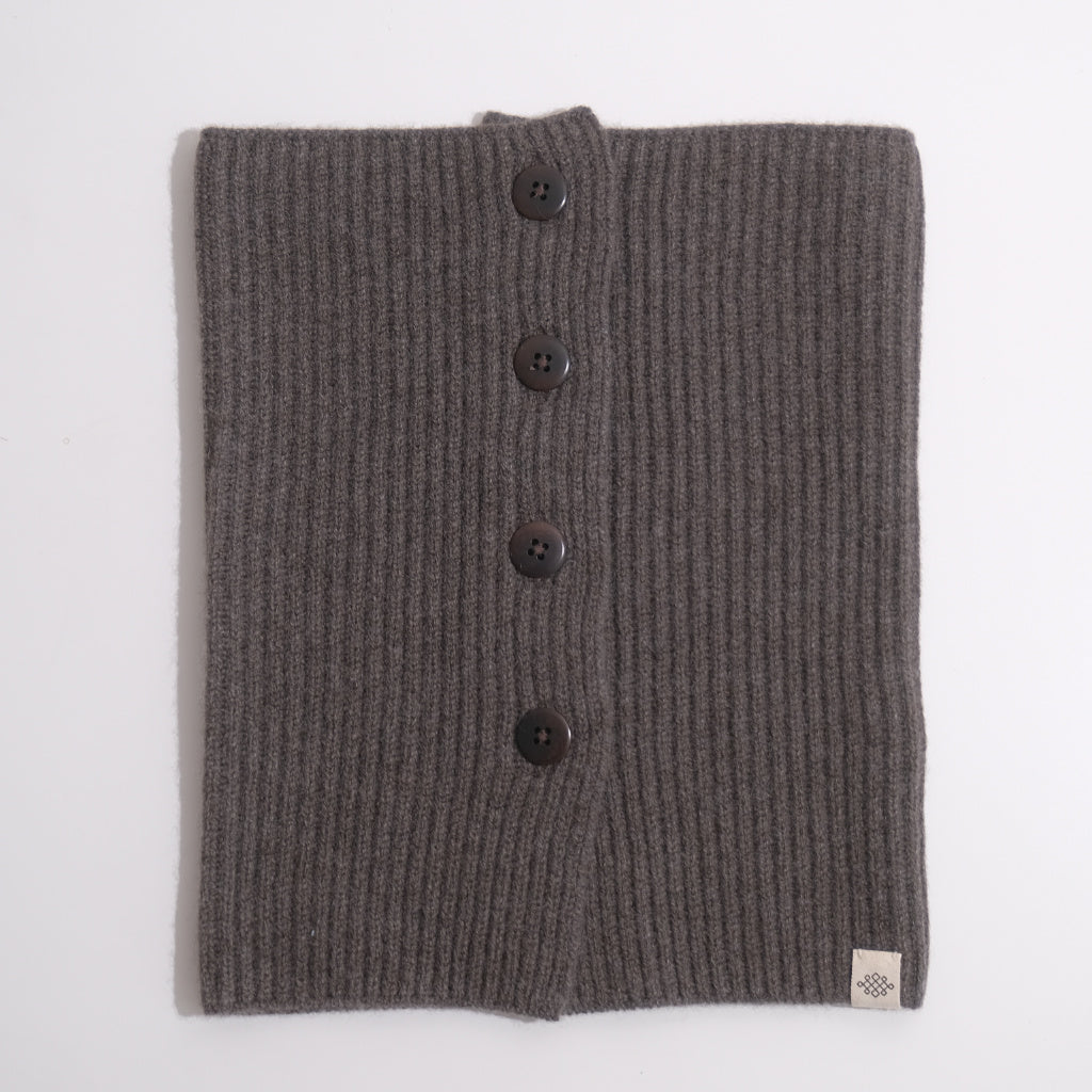 Cashmere Neck Warmer with Buttons