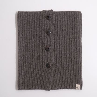 Cashmere Neck Warmer with Buttons