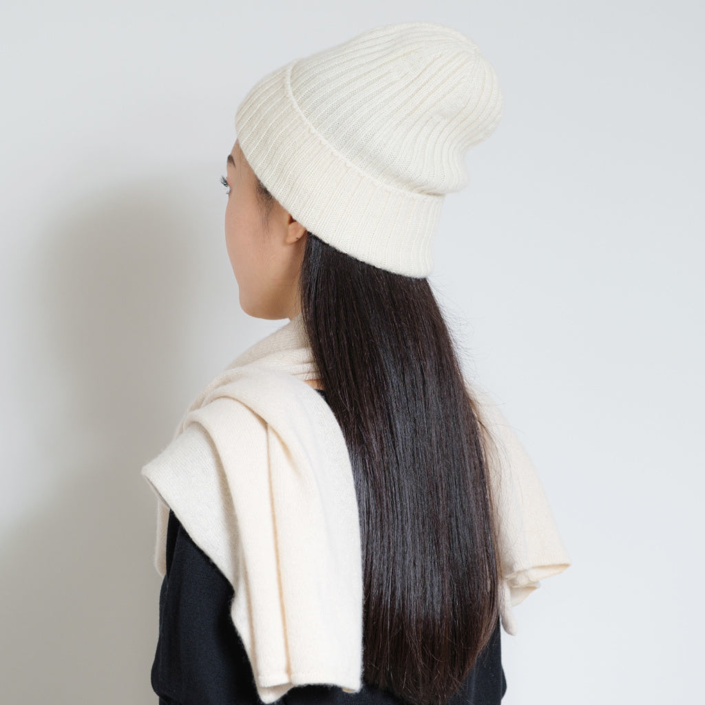 Cashmere Beanie Undyed Natural Color